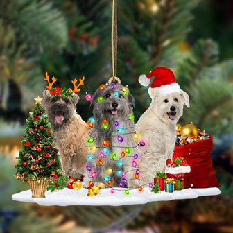 Pyrenean Shepherd-Christmas Dog Friends Hanging Ornament - Thegiftio UK