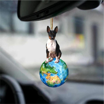 Rat Terrier-Around My Dog-Two Sided Ornament - Thegiftio UK