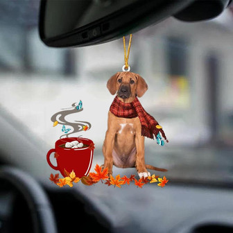 Rhodesian Ridgeback-Fall Chocolate-Two Sided Ornament - Thegiftio UK