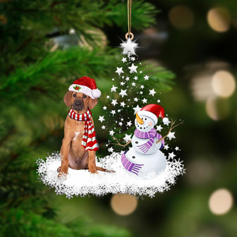 Rhodesian Ridgeback-Star Tree Hanging Ornament - Thegiftio UK