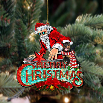 Rottweiler (1)-Christmas Rock Two Sided Ornament - Thegiftio UK
