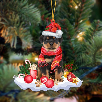 Rottweiler 2-Better Christmas Hanging Ornament - Thegiftio UK