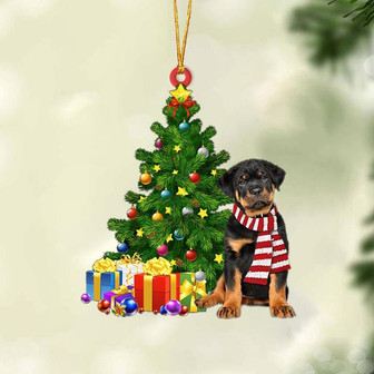 Rottweiler 2-Christmas Star Hanging Ornament - Thegiftio UK