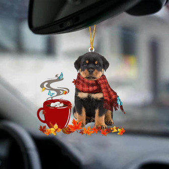 Rottweiler 2-Fall Chocolate-Two Sided Ornament - Thegiftio UK