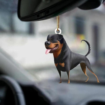 Rottweiler-Look at me-two sided ornament - Thegiftio UK