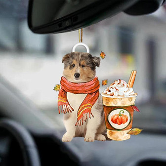 Rough Collie 1-Pumpkin Spice Kinda-Two Sided Ornament - Thegiftio