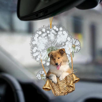 Rough Collie-Dandelion-Two Sided Ornament - Thegiftio UK