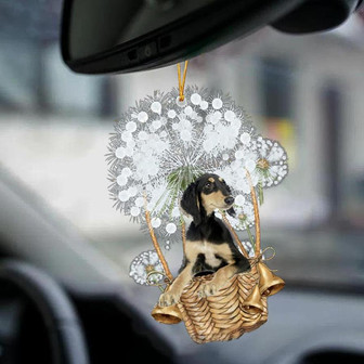 Saluki-Dandelion-Two Sided Ornament - Thegiftio UK