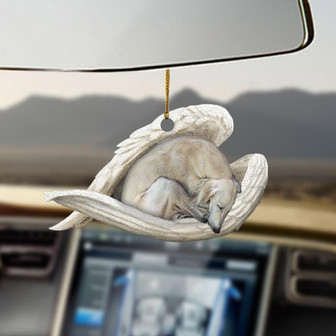 Saluki sleeping angel saluki lovers dog moms ornament - Thegiftio UK