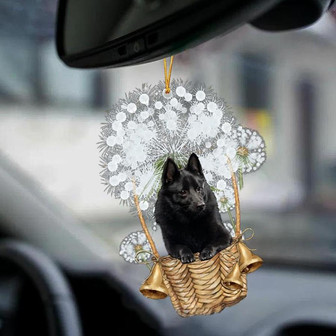 Schipperke-Dandelion-Two Sided Ornament - Thegiftio UK