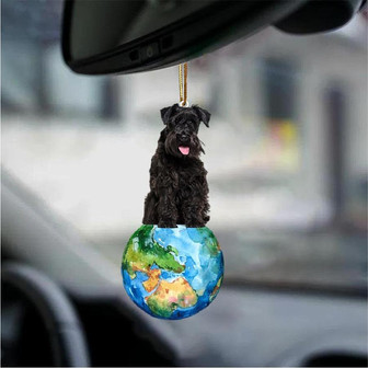Schnauzer-Around My Dog-Two Sided Ornament - Thegiftio UK