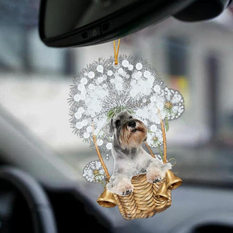Schnauzer-Dandelion-Two Sided Ornament - Thegiftio UK