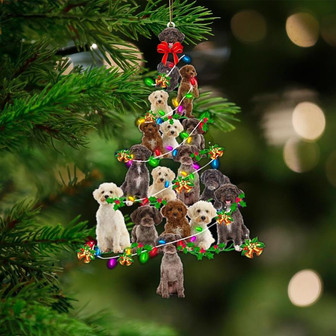 Schnoodle-Christmas Tree Lights-Two Sided Ornament - Thegiftio UK