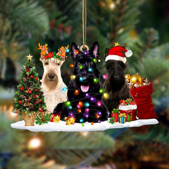 Scottish Terrier-Christmas Dog Friends Hanging Ornament - Thegiftio UK