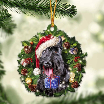 Scottish Terrier and Christmas gift for her gift for him gift for Scottish Terrier lover ornament - Thegiftio UK