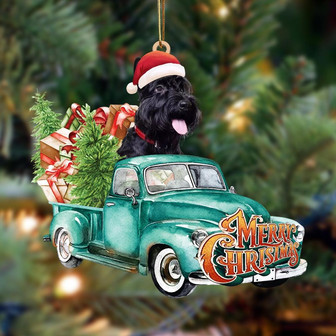 Scottish Terrier-Green Truck Hanging Ornament - Thegiftio UK