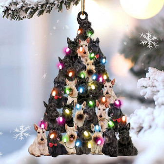 Scottish terrier lovely tree gift for scottish terrier lover gift for dog mom ornament - Thegiftio UK