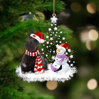 Scottish Terrier-Star Tree Hanging Ornament - Thegiftio UK