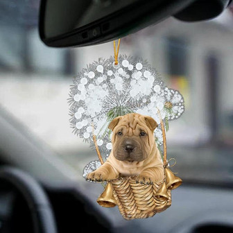 Shar Pei-Dandelion-Two Sided Ornament - Thegiftio UK