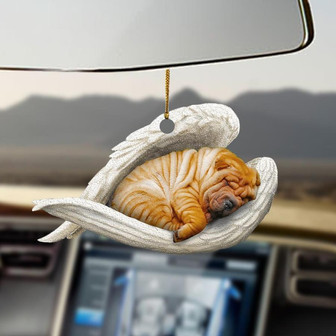 Shar pei sleeping angel shar pei lovers dog moms ornament - Thegiftio UK