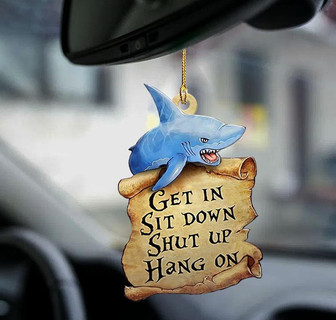 Shark get in shark lover two sided ornament - Thegiftio