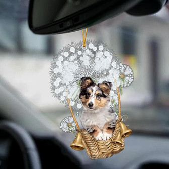 Shetland Sheepdog-Dandelion-Two Sided Ornament - Thegiftio UK