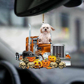Shi Poo-Pumpkin & Truck Car Hanging Ornament - Thegiftio UK
