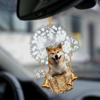 Shiba Inu-Dandelion-Two Sided Ornament - Thegiftio UK