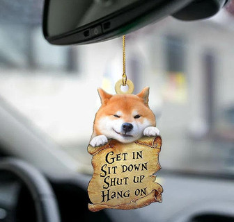 Shiba inu get in two sided ornament - Thegiftio UK