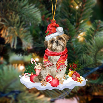 Shih Tzu 2-Better Christmas Hanging Ornament - Thegiftio UK