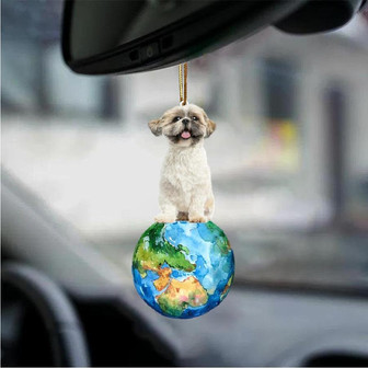 Shih Tzu-Around My Dog-Two Sided Ornament - Thegiftio UK