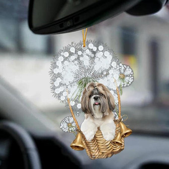 Shih Tzu-Dandelion-Two Sided Ornament - Thegiftio UK