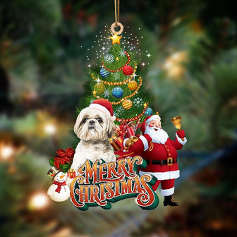 Shih Tzu2-Christmas Tree&Dog Hanging Ornament - Thegiftio UK