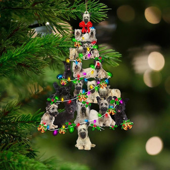 Skye Terrier-Christmas Tree Lights-Two Sided Ornament - Thegiftio UK