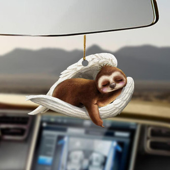 Sloth sleeping angel sloth lovers dog moms ornament - Thegiftio UK
