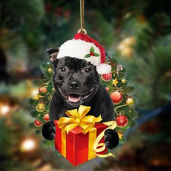 Staffordshire Bull Terrier-Dogs give gifts Hanging Ornament - Thegiftio UK
