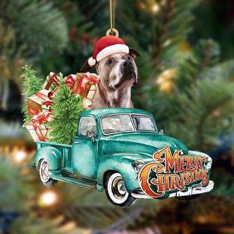Staffordshire Bullterrier Aiko-Green Truck Hanging Ornament - Thegiftio UK