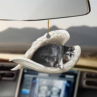 Standard Schnauzer sleeping angel Standard Schnauzer lovers dog mom ornament - Thegiftio UK