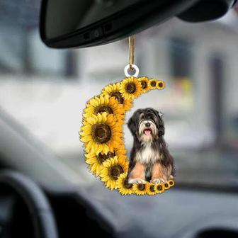 Tibetan Terrier-Sunflower Be Kind Car Ornament - Thegiftio UK