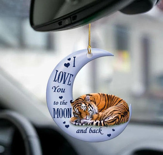 Tiger moon back tiger lover two sided ornament - Thegiftio UK