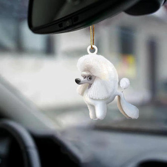 Toy Poodle-Look at me-two sided ornament - Thegiftio UK