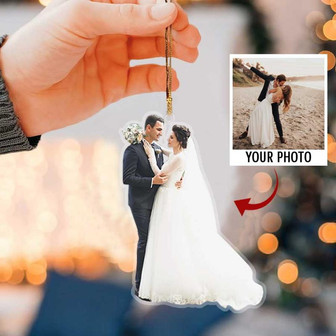 Valentine-Custom photo Ornament-Married - Thegiftio UK