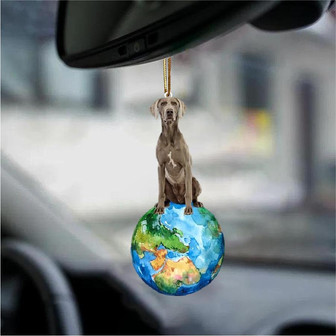 Weimaraner-Around My Dog-Two Sided Ornament - Thegiftio UK