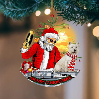 West Highland White Terrier-Christmas Party-Two Sided Ornament - Thegiftio UK