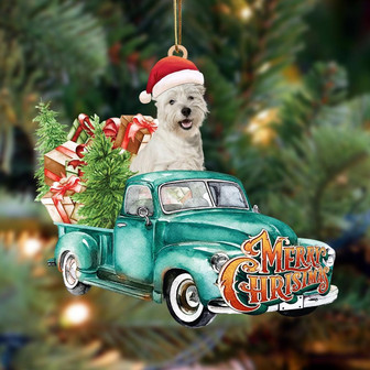 west highland white terrier-Green Truck Hanging Ornament - Thegiftio UK