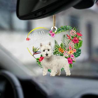 West Highland White Terrier-Hello Summer-Two Sided Ornament - Thegiftio UK
