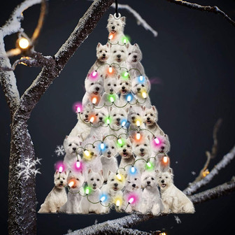 West highland white terrier lovely tree gift for westie lover gift for dog mom ornament - Thegiftio UK