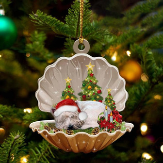 West Highland White Terrier3-Sleeping Pearl in Christmas Two Sided Ornament - Thegiftio UK