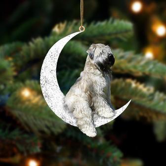 Wheaten Terrier-Sit On The Moon-Two Sided Ornament - Thegiftio UK