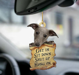 Whippet get in two sided ornament - Thegiftio UK